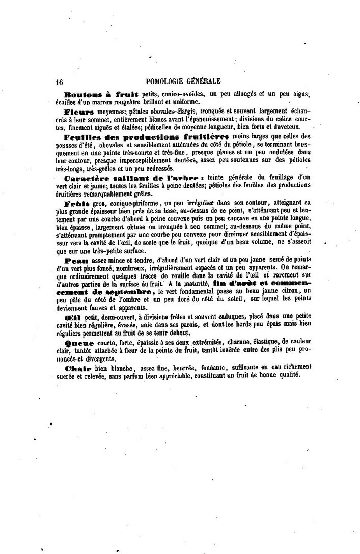 Alphonse MAS - La Pomologie générale - Tome 1 poires - 1872 - texte (suite)